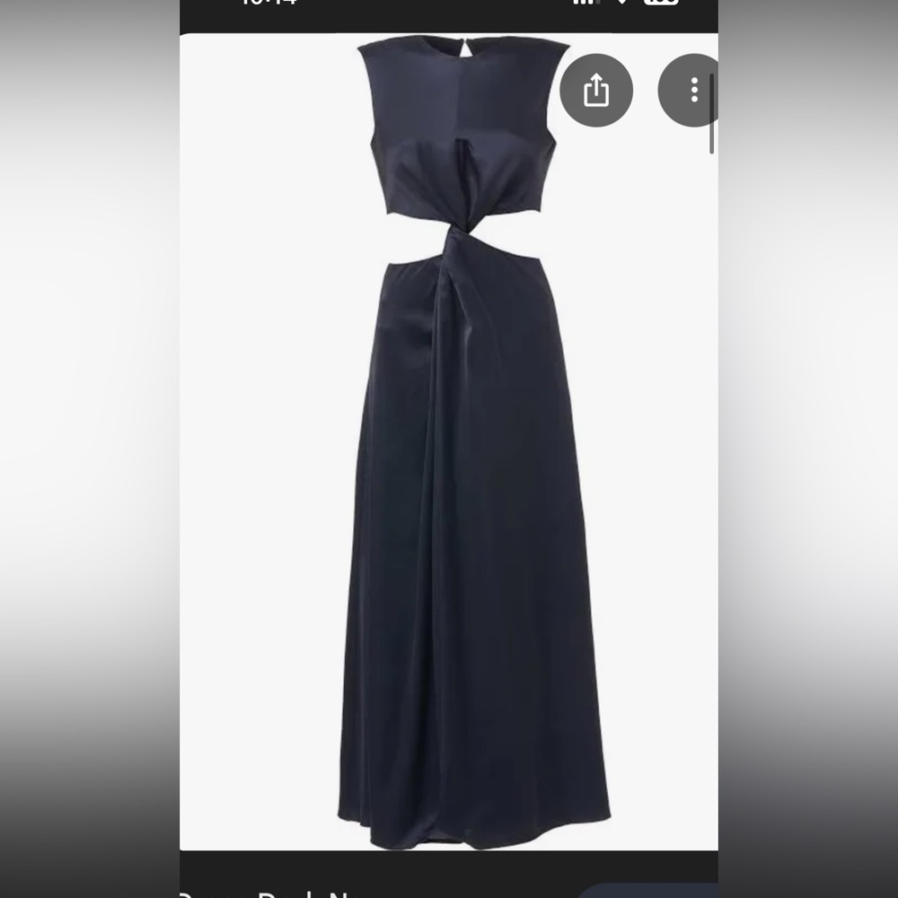 AMUR Inara Knot Cutout Midi Dress size 6 - Picture 12 of 13